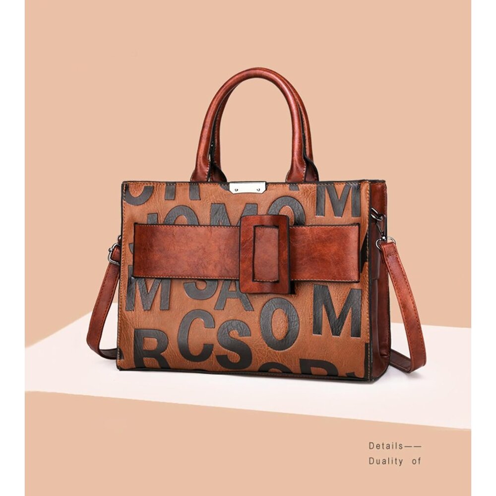 Chic A-Red Crocodile Pattern Handbag Set - Spacio… - image 6